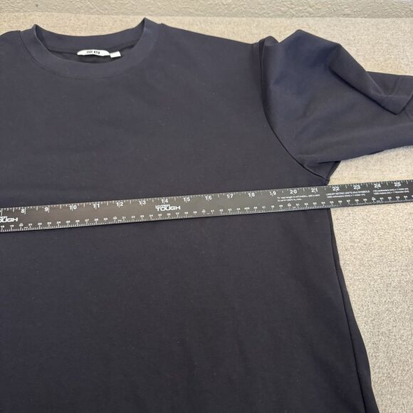 Uniqlo Airism T Shirt Black Crewneck Tee Short Sleeve Travel Sustainable Men M - Picture 6 of 8